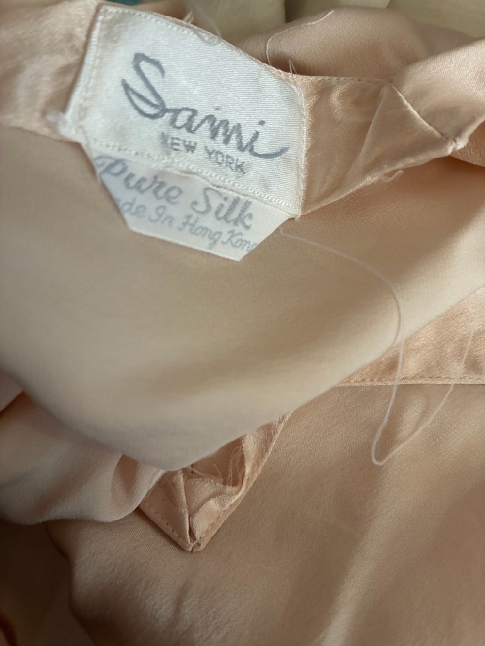 VTG 80s 90s Sami 100% Pure Silk Lingerie Teddy Bodysuit - Picture 12 of 13